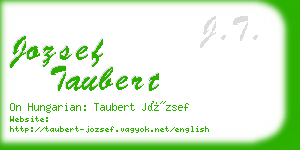 jozsef taubert business card